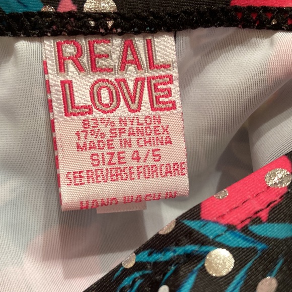 Real love two-piece swimsuit size 4/5 multicolor - Picture 3 of 3